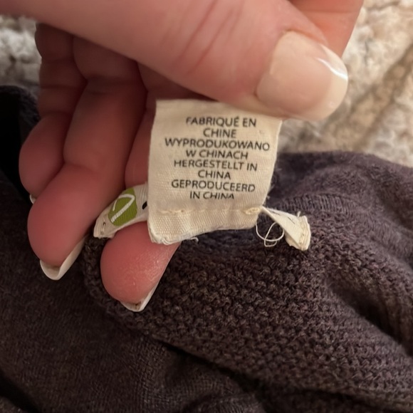 Dakini size small plum waffle knit sweater dress long sleeve with hood - Picture 13 of 16